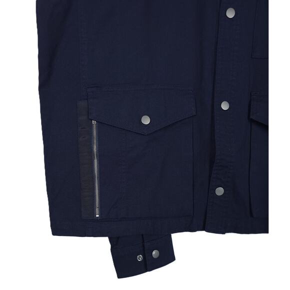 Atm Anthony Thomas Melillo Men's Stretch Cotton Utility Jacket Navy Medium NWT - Picture 4 of 10